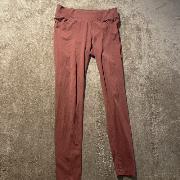 Sonoma Leggings Womens Medium Orange High Rise Full Length Soft Ankle Stretch - Picture 1 of 8